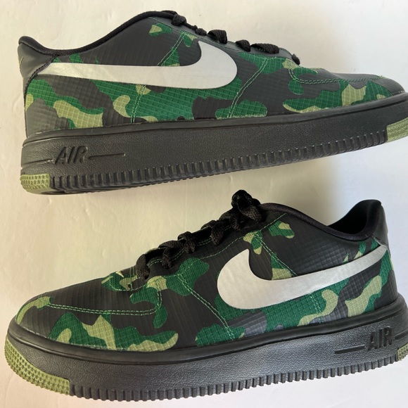 Nike Air Force 1 Ultraforce SE GS 'Camo Ripstop' 859340-002 Youth Size 6.5 - Picture 5 of 15